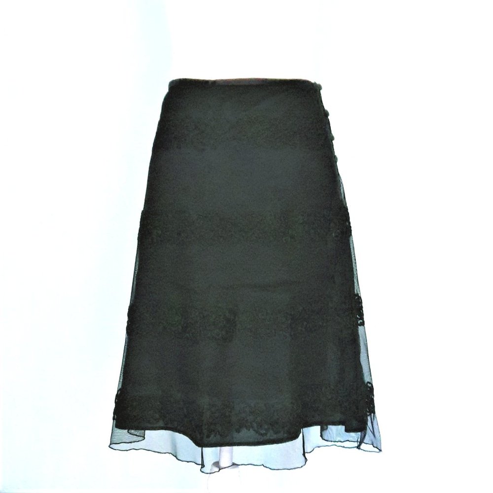 RARE Anthropologie Odille, Alencon Lace Skirt, HTF